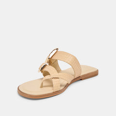 SHORE SANDALS SAND RAFFIA