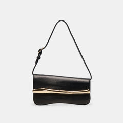 AZURA SHOULDER BAG BLACK LEATHER