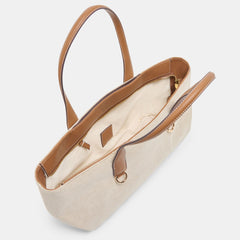 CLARINA SHOULDER BAG NATURAL CANVAS