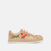 AZALIA SNEAKERS SAND FLORAL RAFFIA