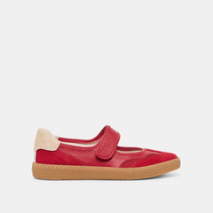 NANET SNEAKERS CRIMSON LEATHER