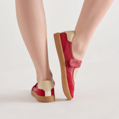 NANET SNEAKERS CRIMSON LEATHER