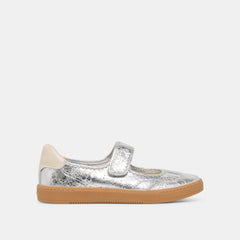 NANET SNEAKERS SILVER LEATHER