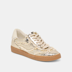 NOTICE LACE SNEAKERS PLATINUM DISTRESSED LEATHER
