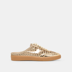 NOTICE SLIDE WOVEN SNEAKERS GOLD WOVEN STELLA