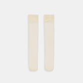 RUFFLE SHEER KNEE HIGH SOCKS IVORY