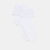 WHIMSY LACE ANKLET SOCKS WHITE