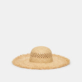 OPEN WEAVE SUNHAT TAN