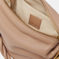 PRESTON SHOULDER/CROSSBODY CAFE SOFT PEBBLE LEATHER