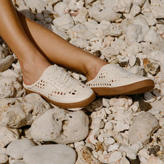 NOTICE SLIDE WOVEN SNEAKERS OFF WHITE WOVEN STELLA