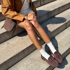TIGGY LOAFERS MAHOGANY SUEDE