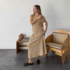 ALANIS FLATS BROWN SUEDE