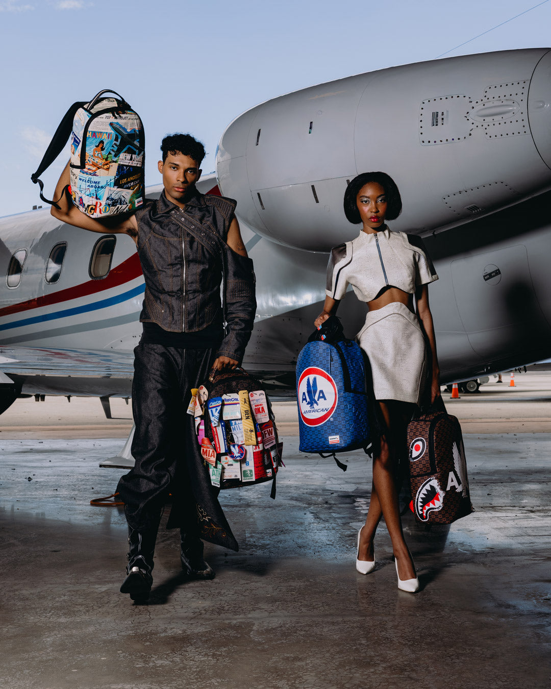 AMERICAN AIRLINES 100 YRS - WELCOME ABOARD BACKPACK