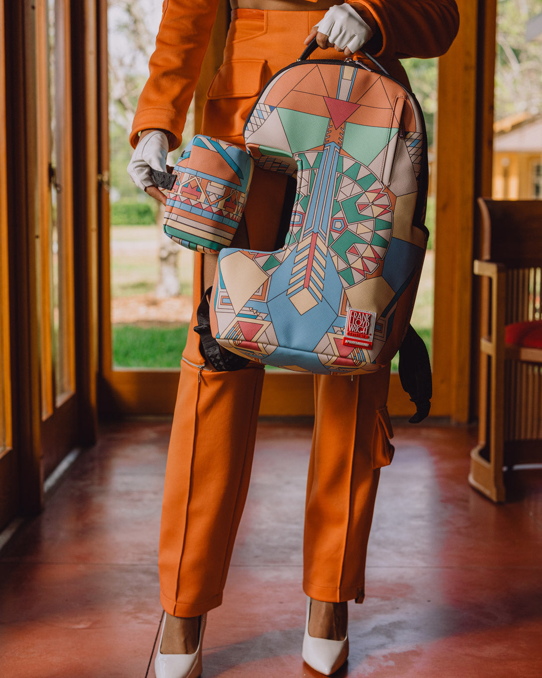 FRANK LLOYD WRIGHT COLLAB IMPERIAL MODULAR REMOVABLE BACKPACK