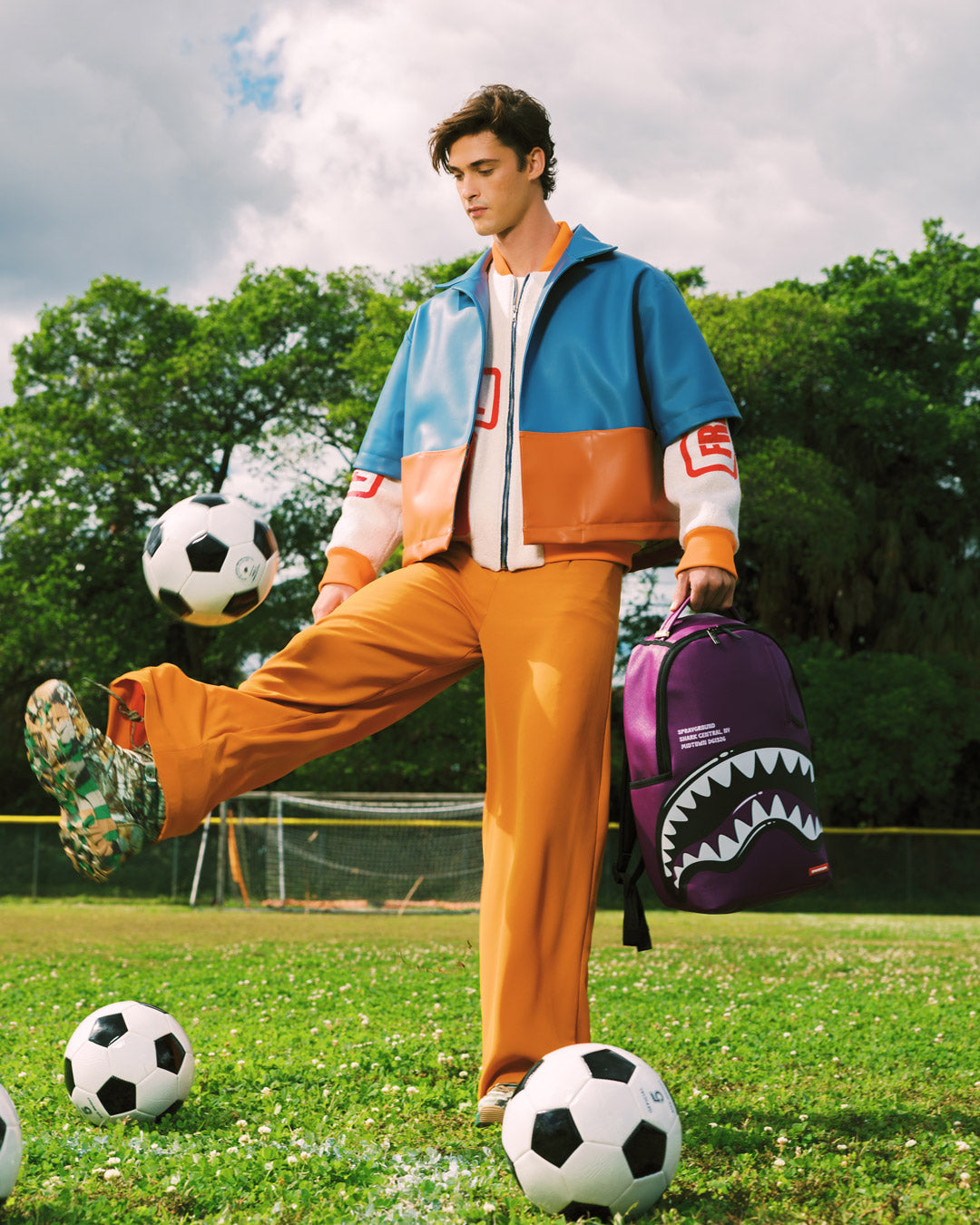 SHARK CENTRAL BUBBLE SHARK (PRPLE) BACKPACK