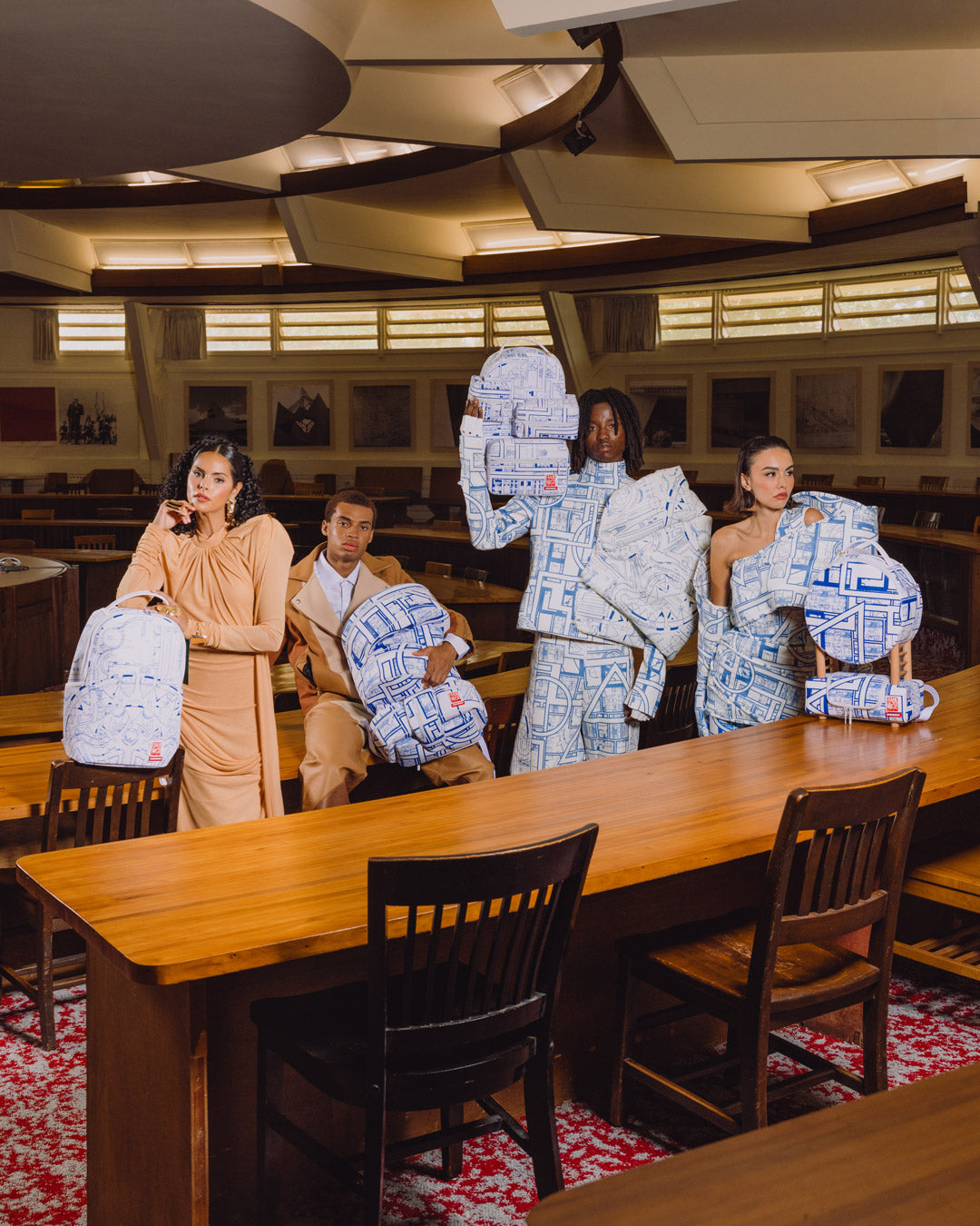 FRANK LLOYD WRIGHT COLLAB EXPERIMENTAL SPIRAL BACKPACK