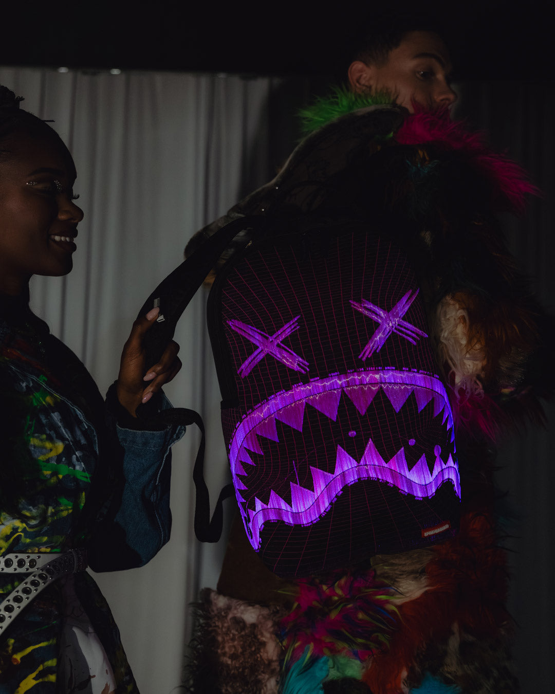 FIBER OPTICS PARTY SHARK BACKPACK