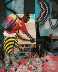 WYNWOOD WALLS COLLAB DAN LAM DRIPS BACKPACK