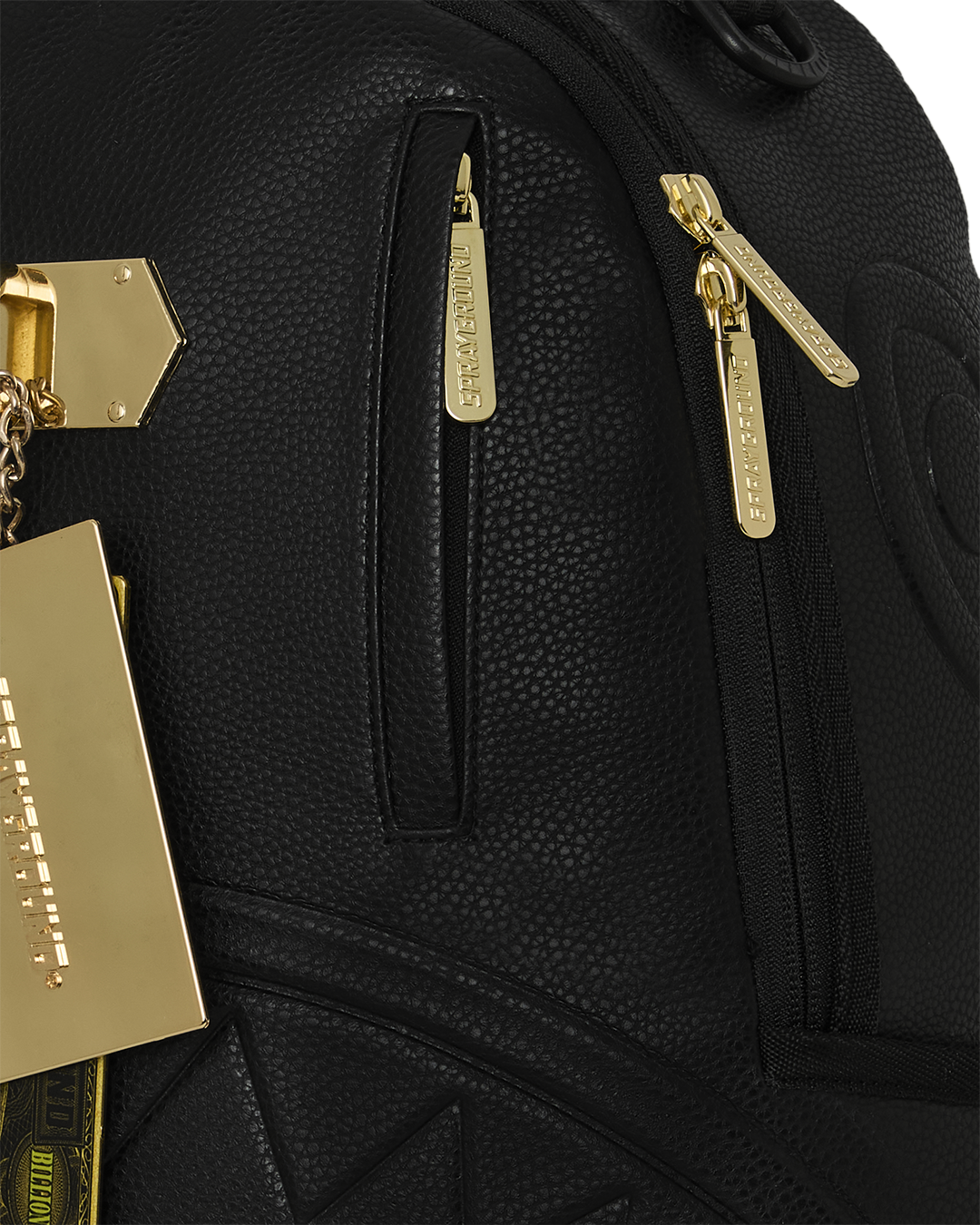 GOLDEN RESERVE METAL MONEY LOCKED HANDTAG BACKPACK
