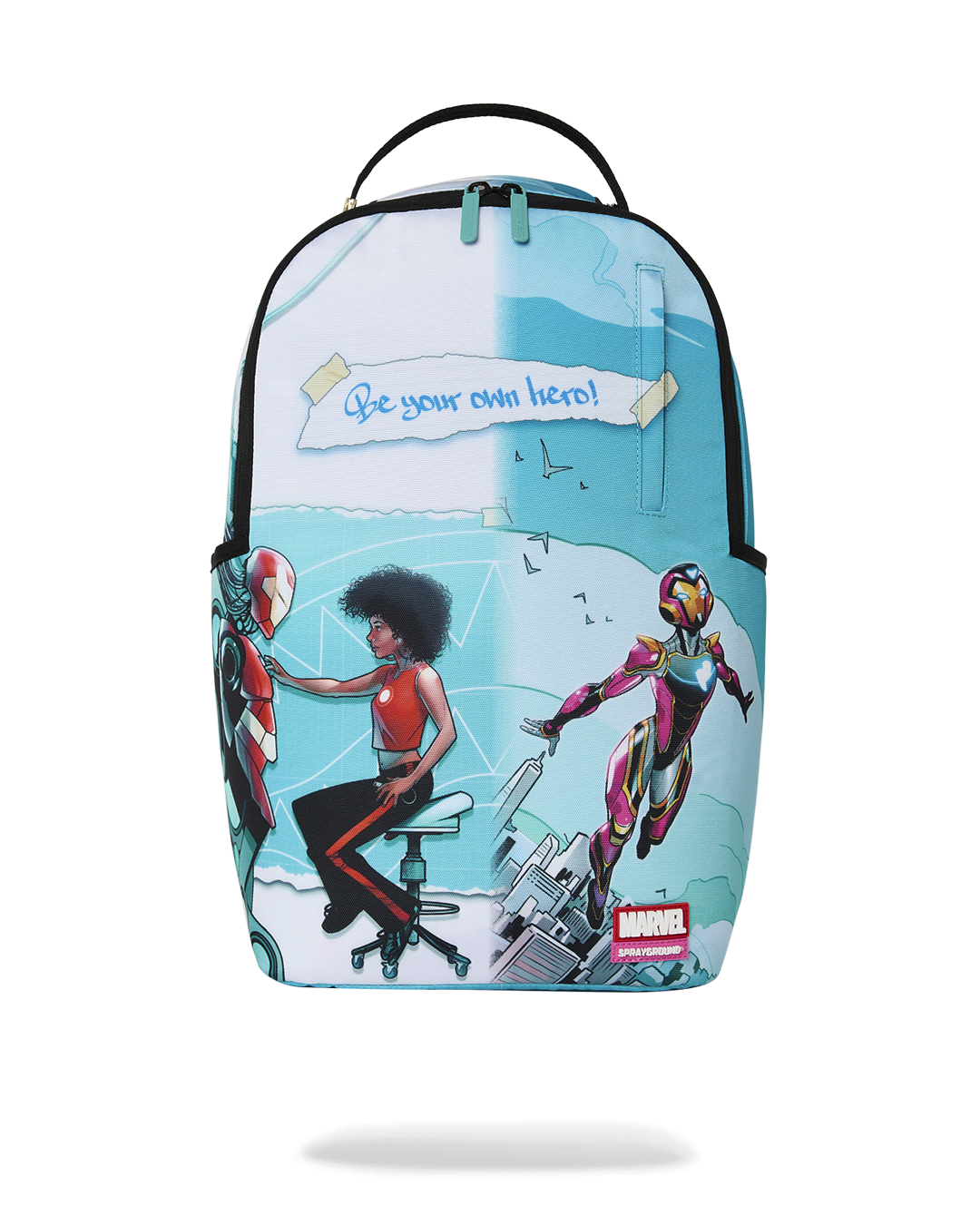 MARVEL IRON HEART OFFICIAL COLLAB - BE YOUR OWN HERO BACKPACK