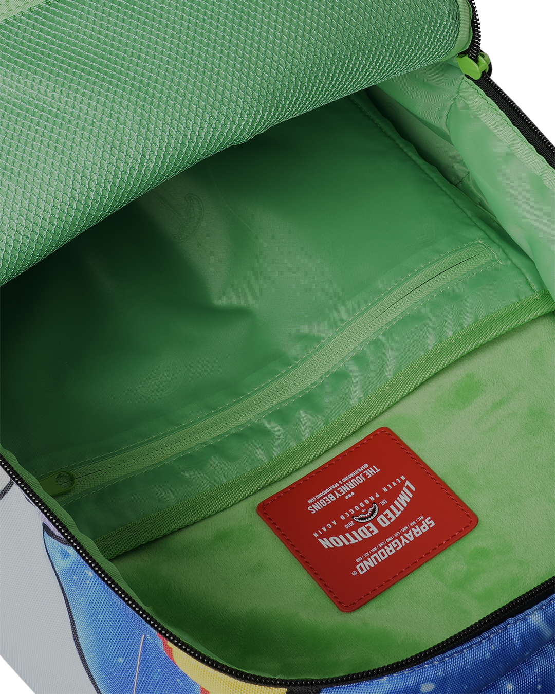 RICK AND MORTY SPLIT RICK HEAD GUTS BACKPACK