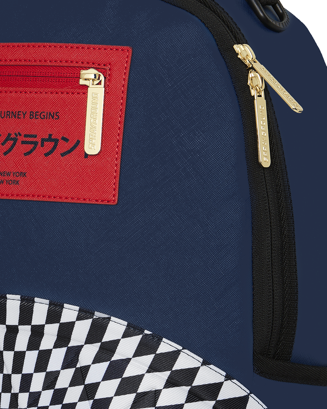 ICHIMATSU-MOYŌ WARP CHECK SHARK BACKPACK