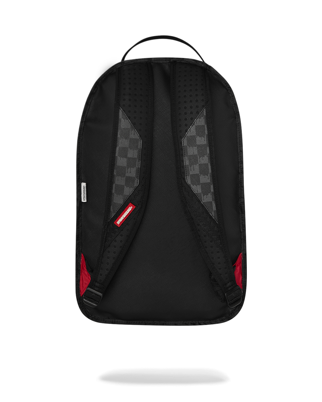 REVERSE MODE - PURPLE VELOUR TO BLACK CHECK BACKPACK