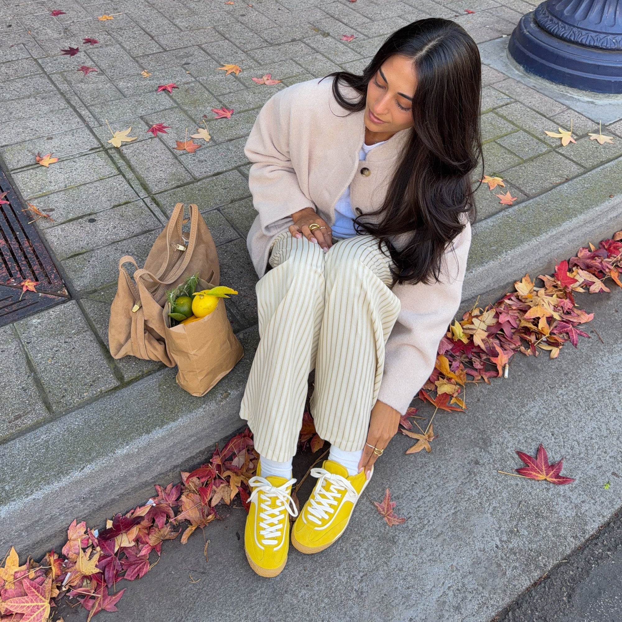 SARIYA SNEAKERS YELLOW NYLON