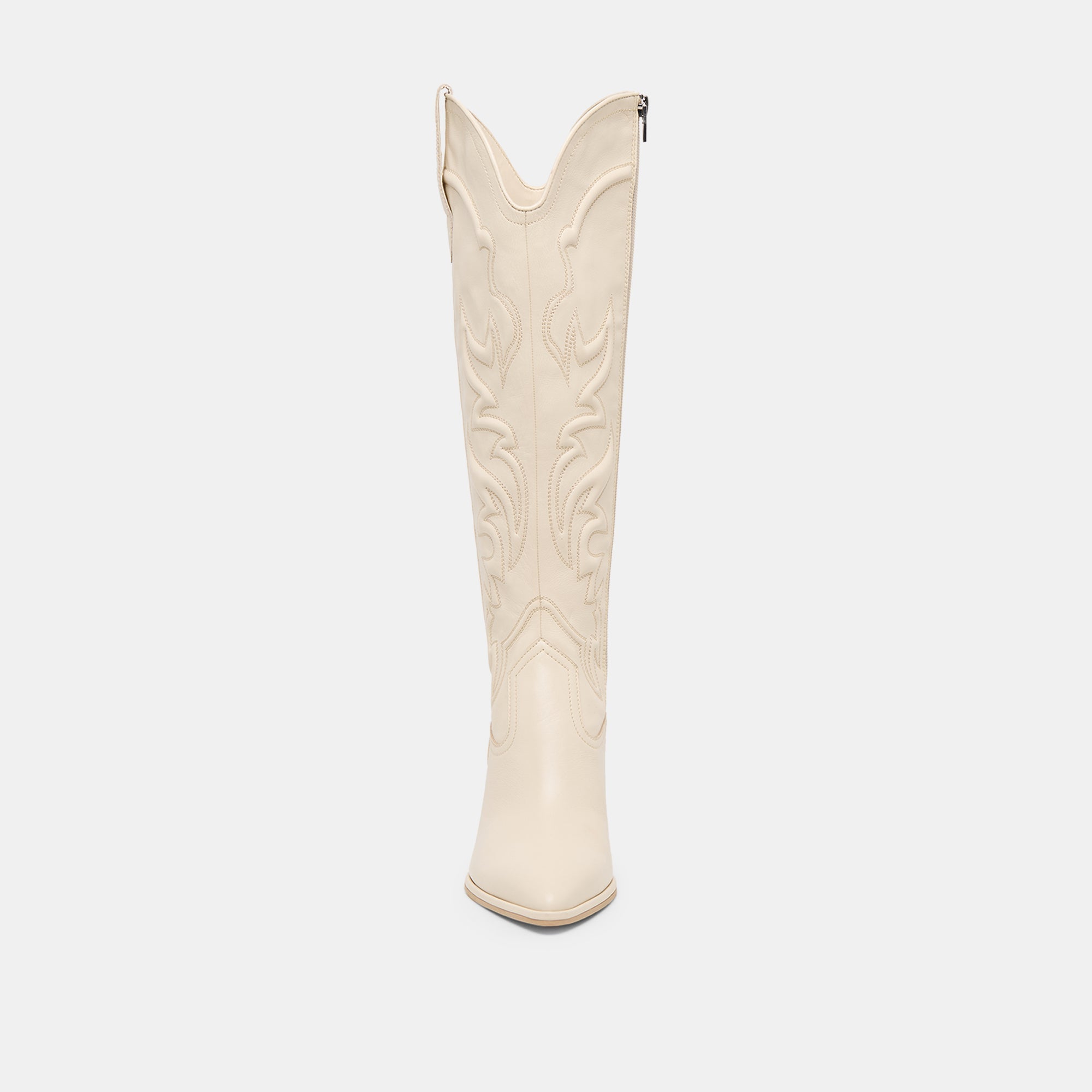 ALISA BOOTS CREME LEATHER