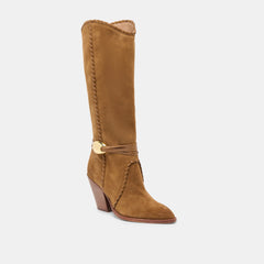JODY BOOTS LT BROWN SUEDE