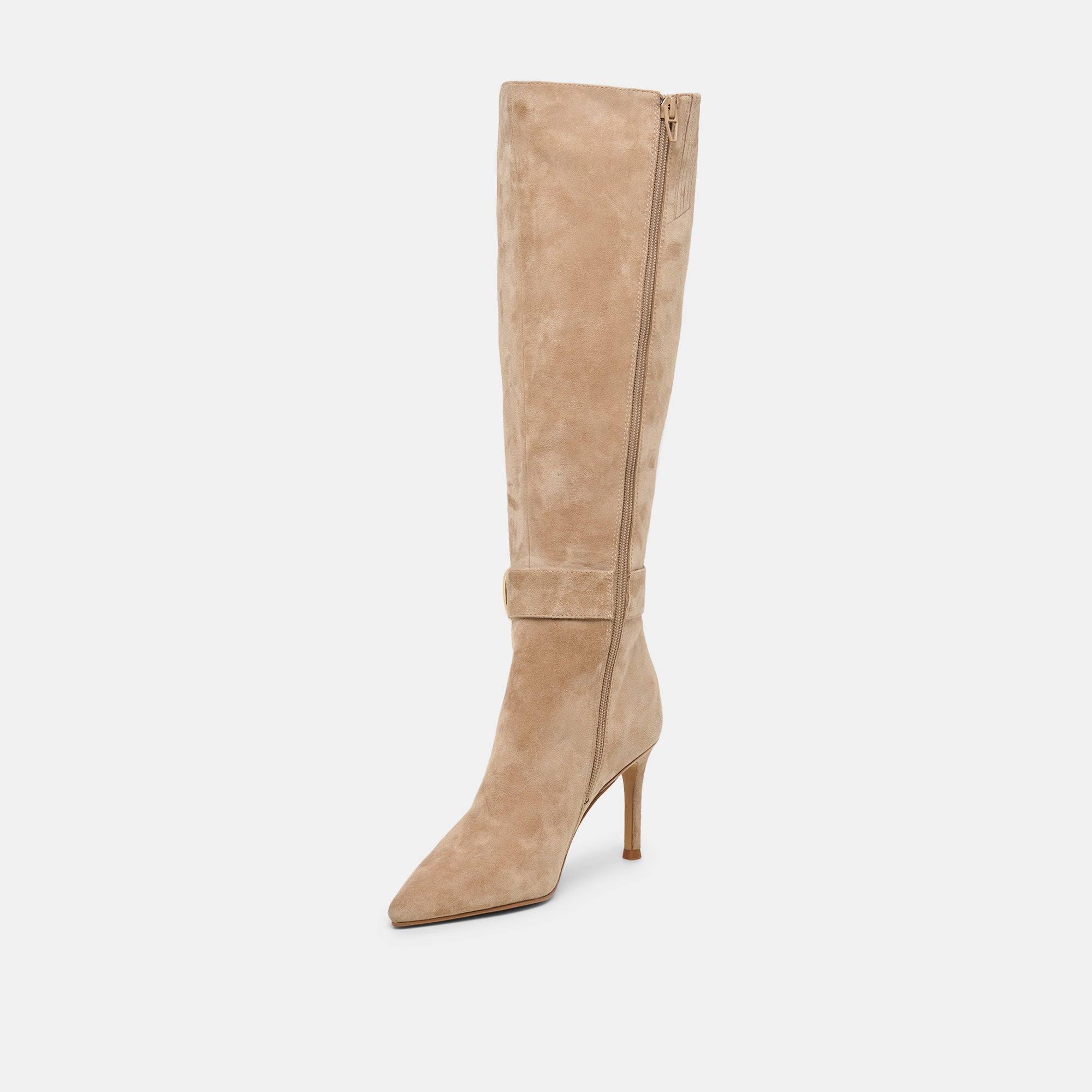 KINZY BOOTS CAMEL SUEDE