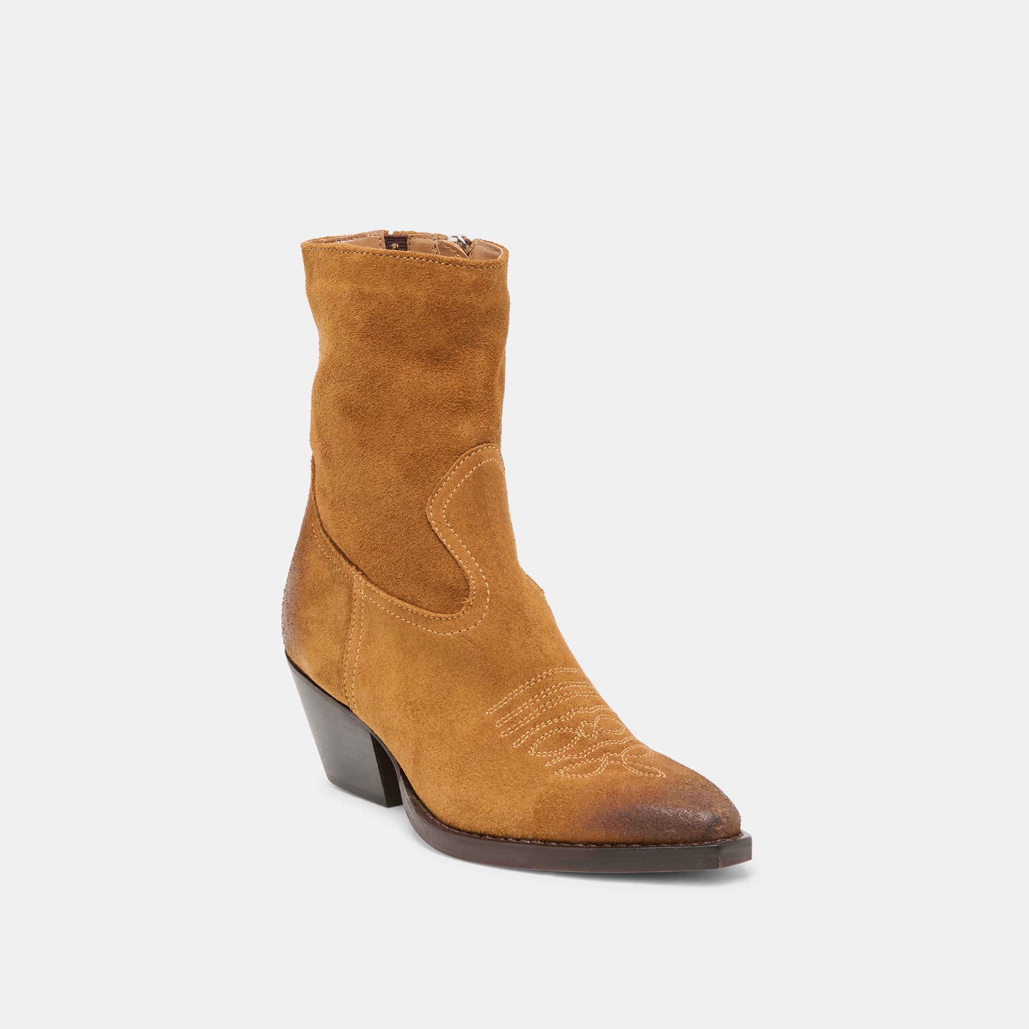 KLYDE BOOTS COGNAC SUEDE