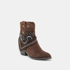 MEKALA BOOTS DK BROWN SUEDE