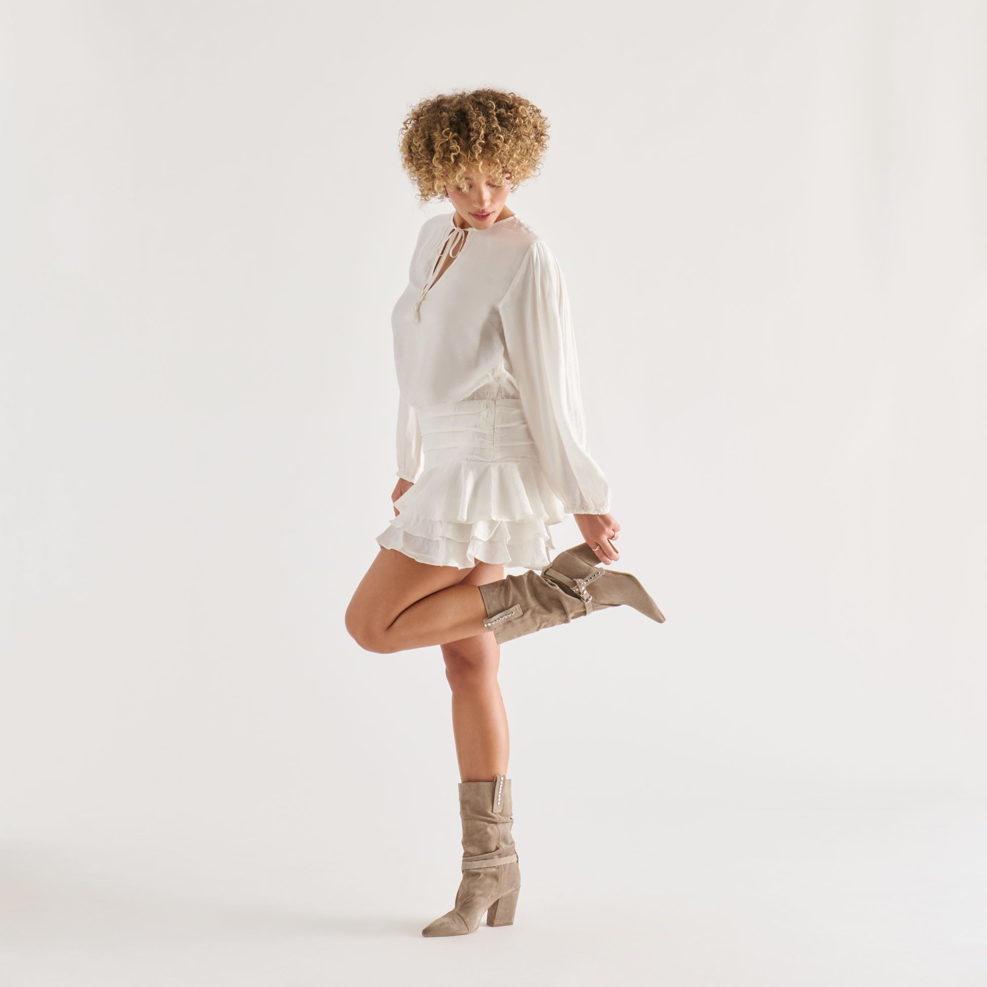 MORLA BOOTS TAUPE SUEDE