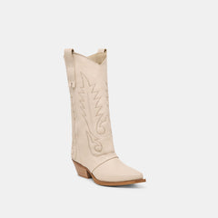 SAMMY BOOTS BONE LEATHER