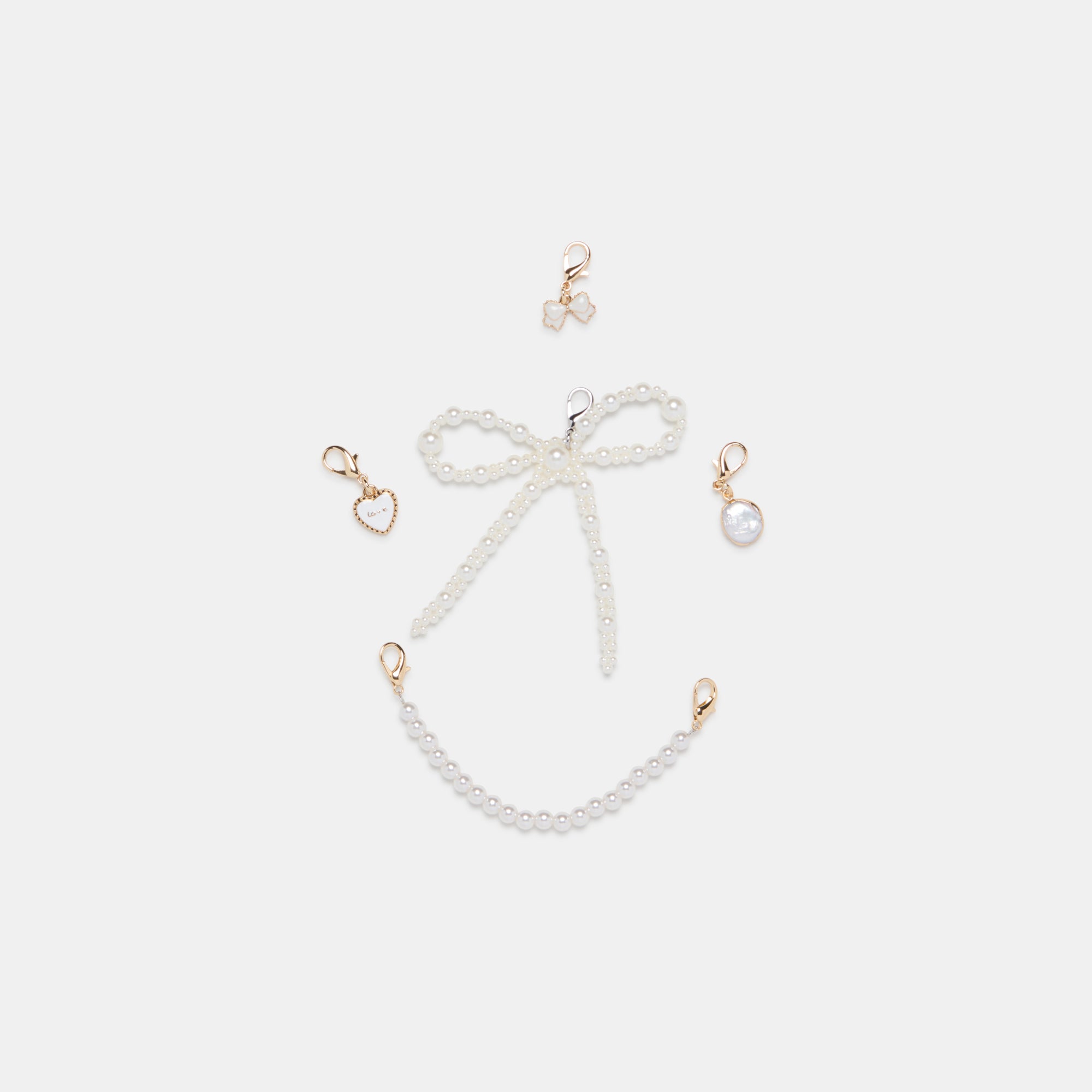 NOTICE LACE SNEAKERS IVORY SUEDE + PEARL CHARM BUNDLE