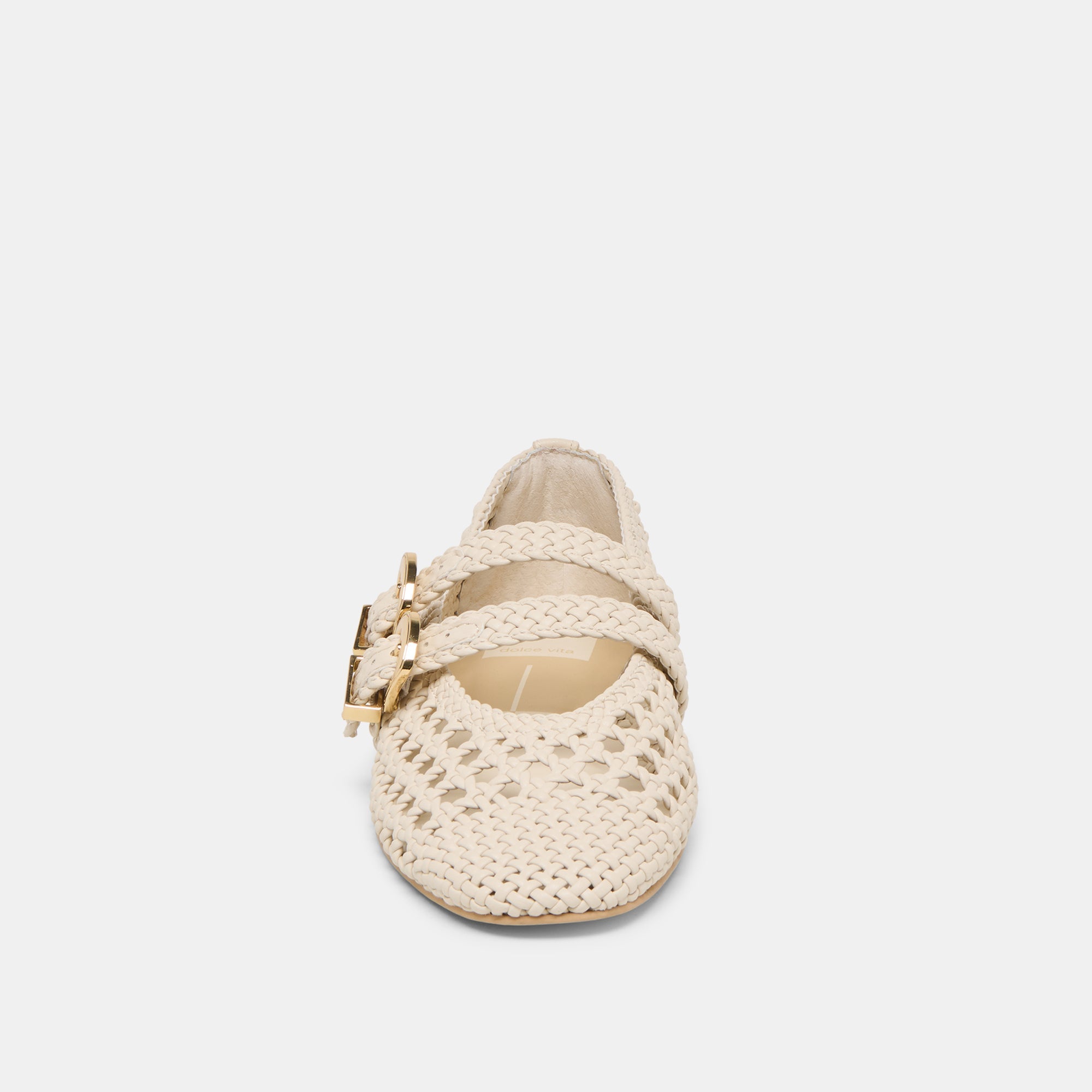 BAYLEE WOVEN BALLET FLATS CREME WOVEN STELLA