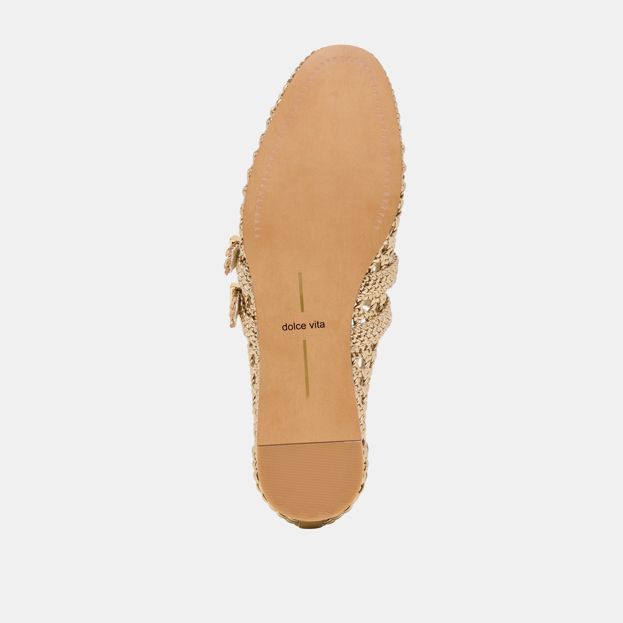 BAYLEE WOVEN BALLET FLATS GOLD WOVEN STELLA