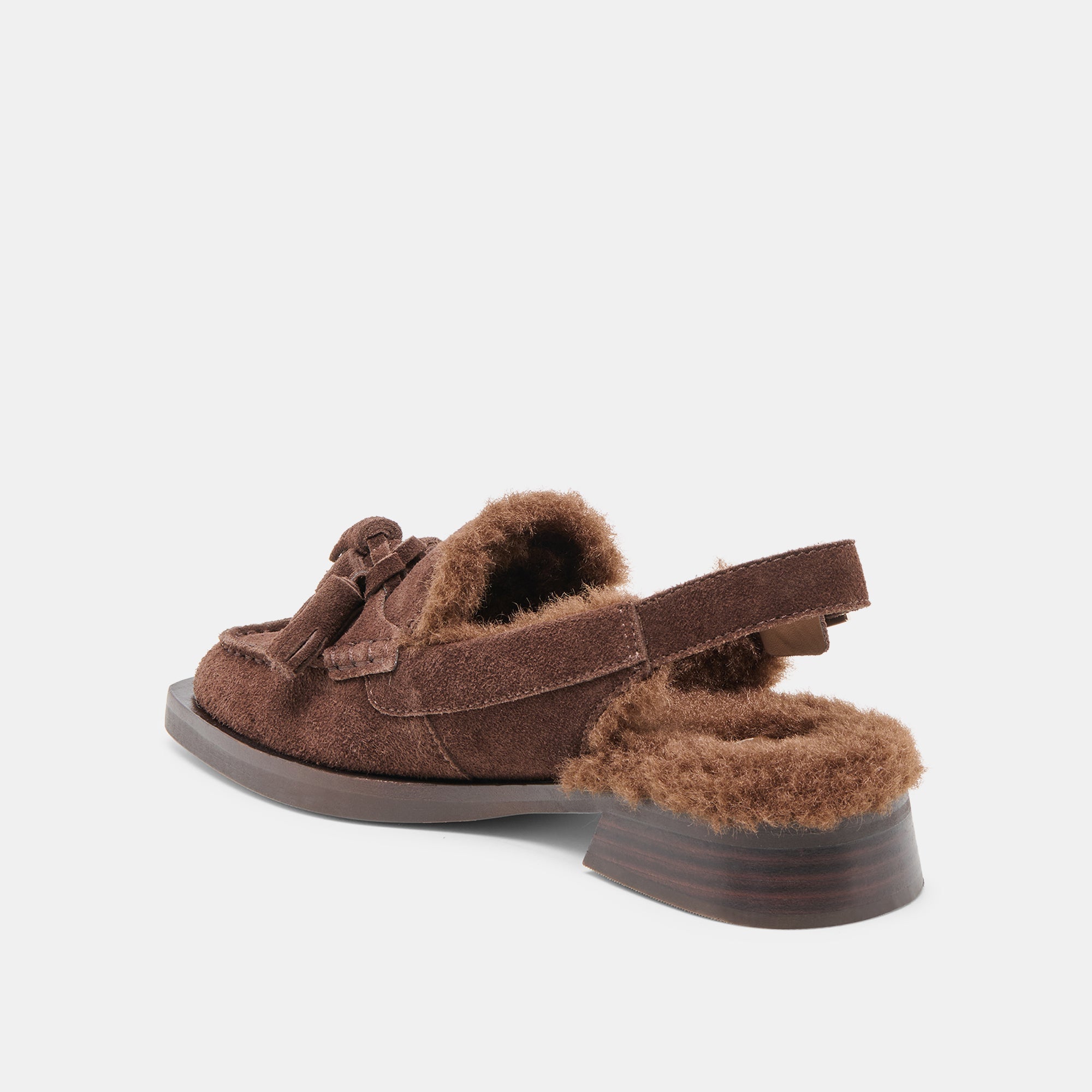 HAMLIT PLUSH LOAFERS DK BROWN SUEDE