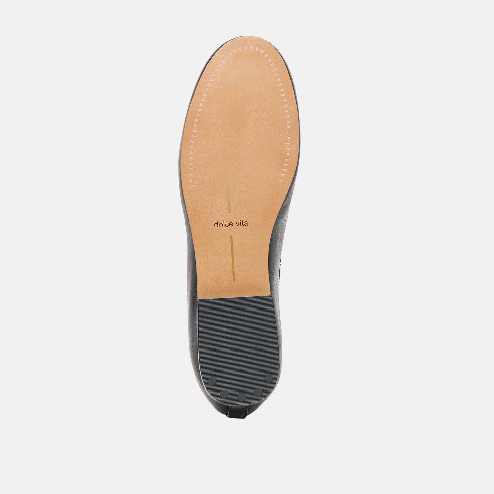 RITLA WIDE BALLET FLATS BLACK LEATHER