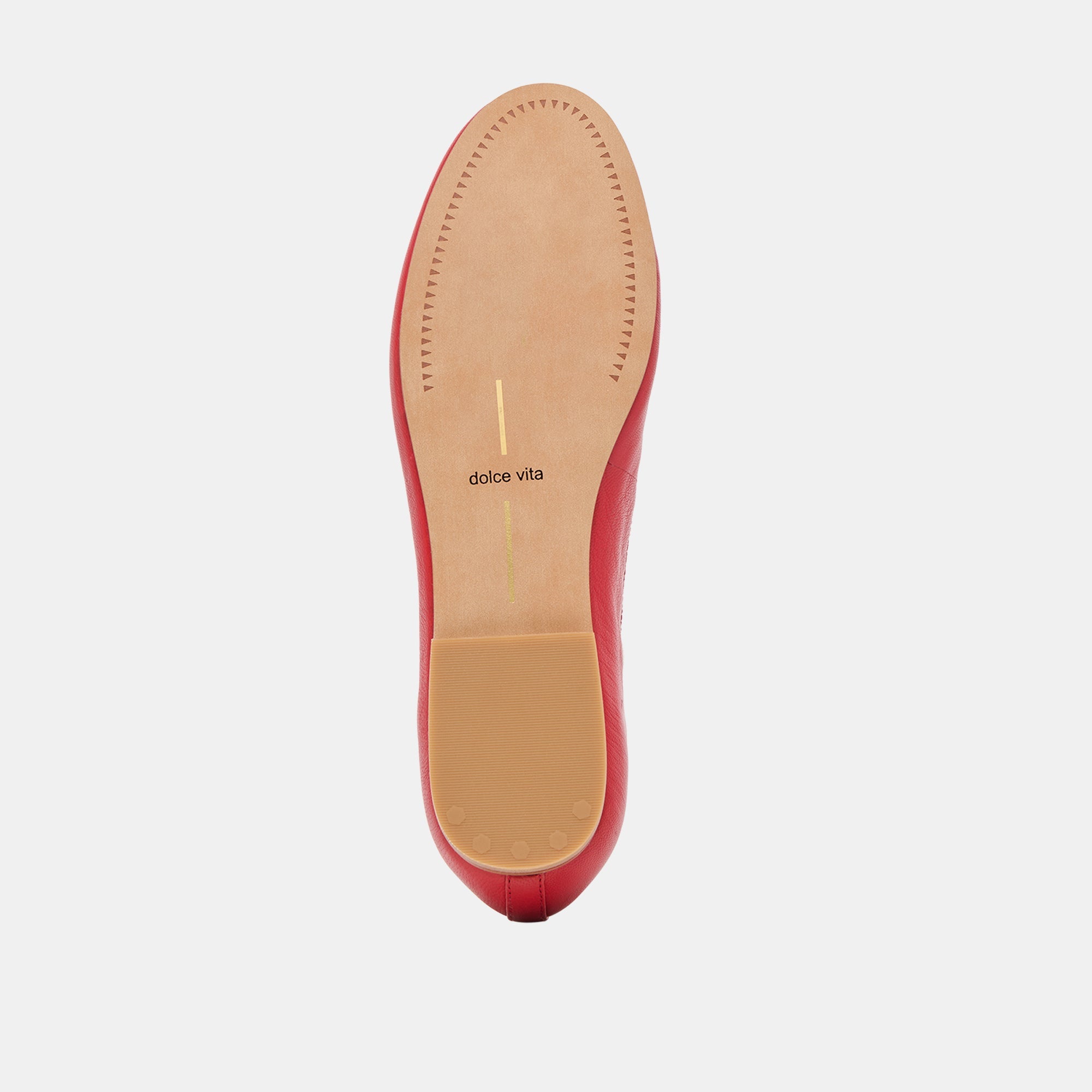 RITLA WIDE BALLET FLATS CHERRY LEATHER