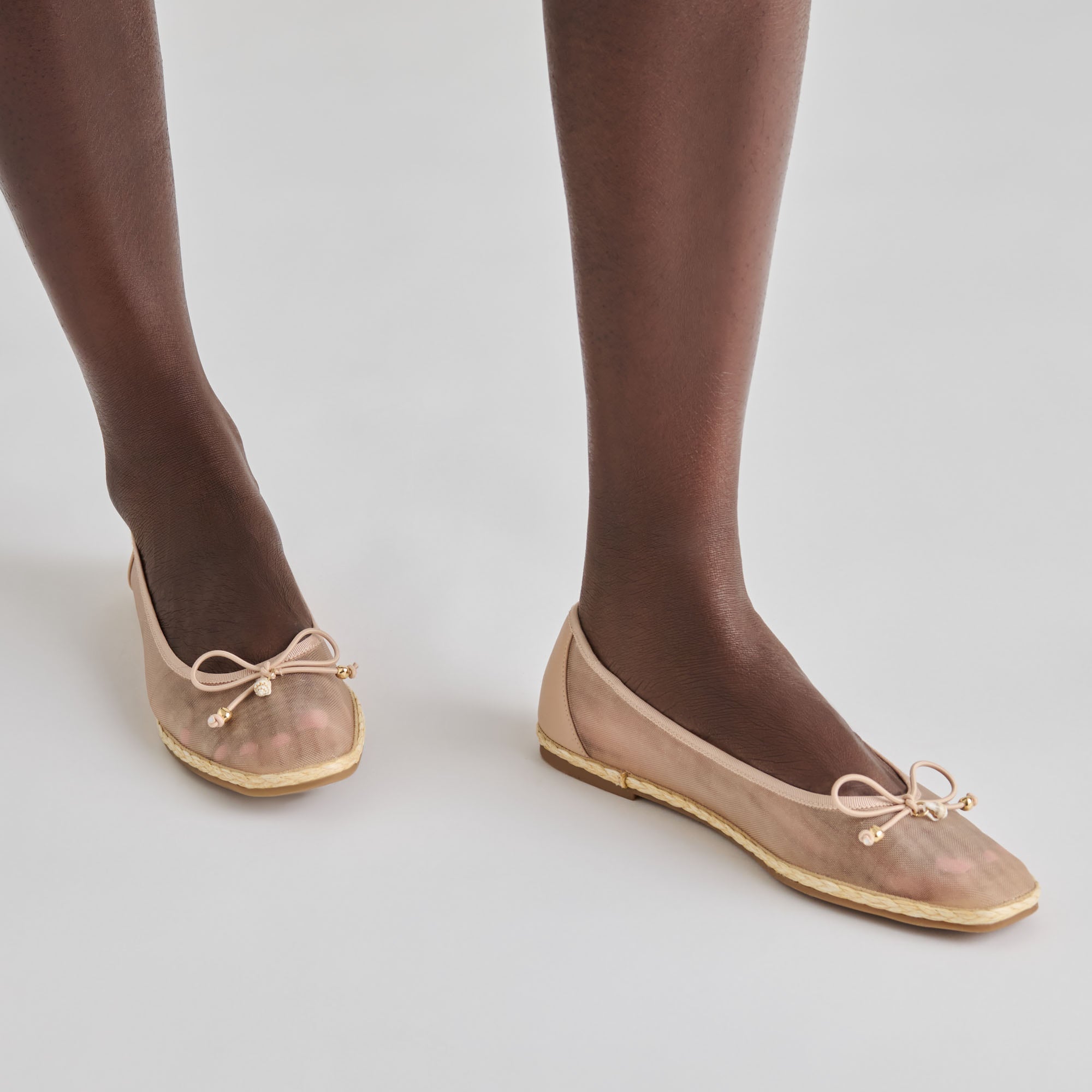 TIANNA MESH BALLET FLATS BLUSH MESH