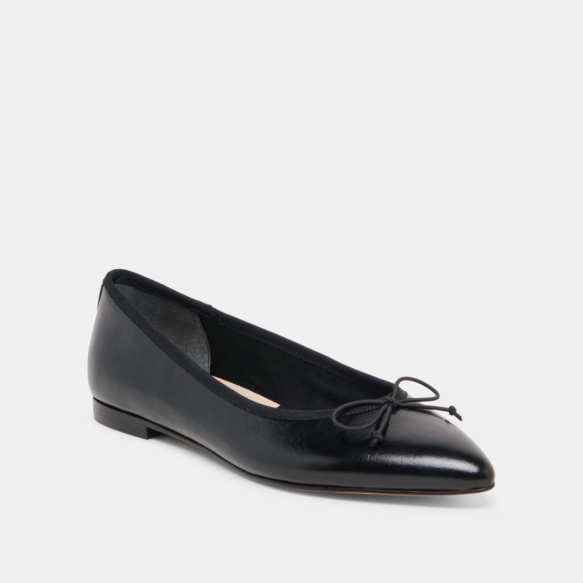 CELIO BALLET FLATS BLACK LEATHER