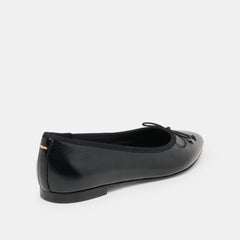 CELIO BALLET FLATS BLACK LEATHER
