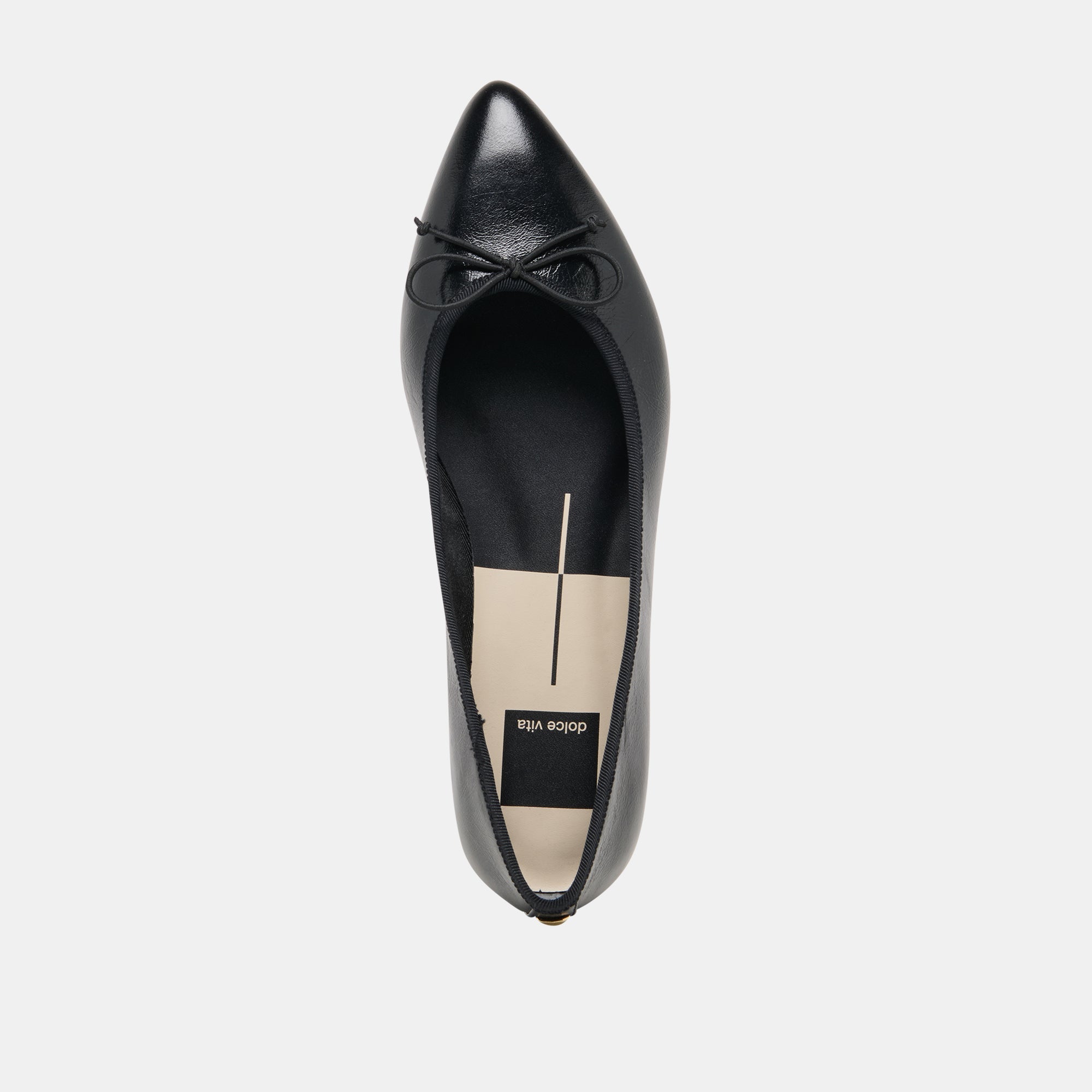 CELIO BALLET FLATS BLACK LEATHER