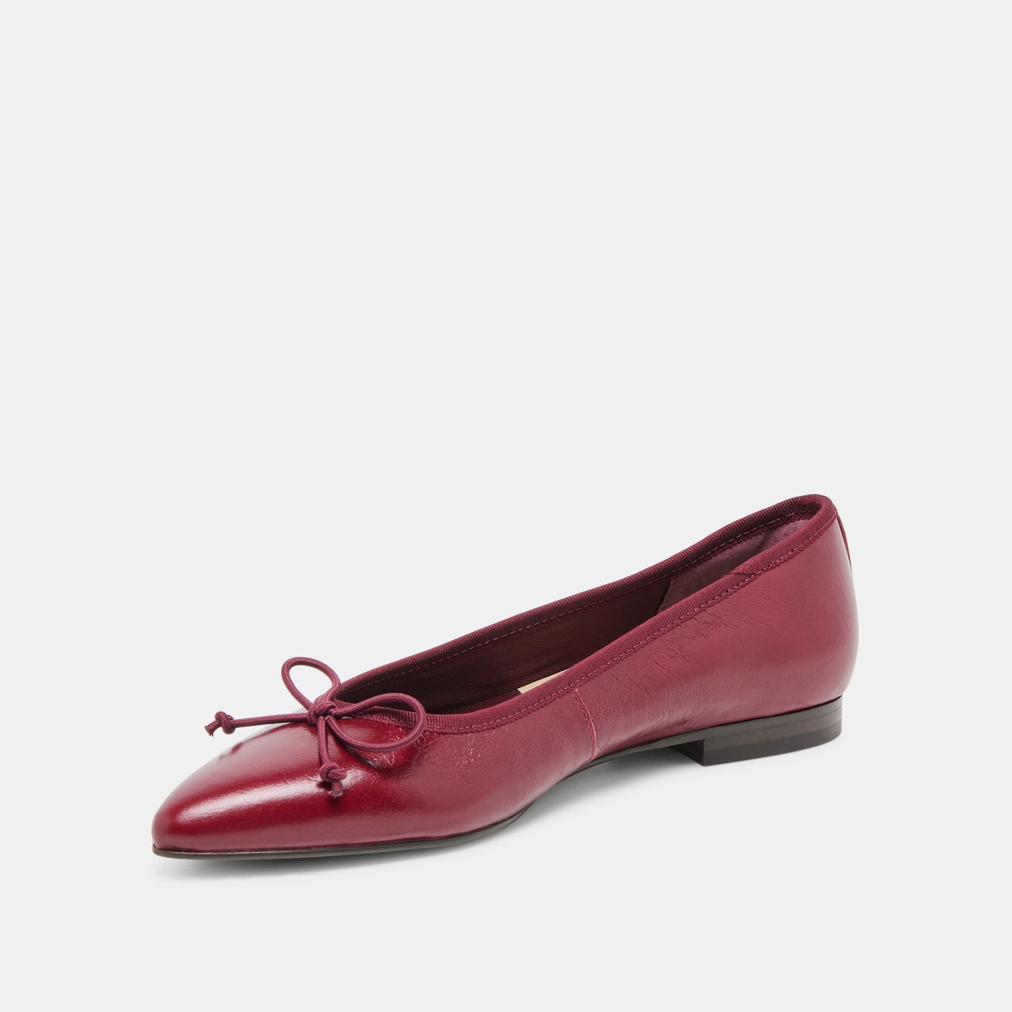 CELIO BALLET FLATS GARNET LEATHER