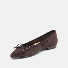 CELIO BALLET FLATS WALNUT SUEDE