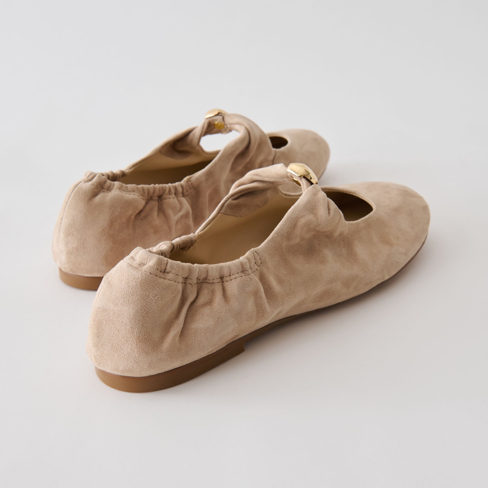 CORNEL FLATS CAMEL SUEDE