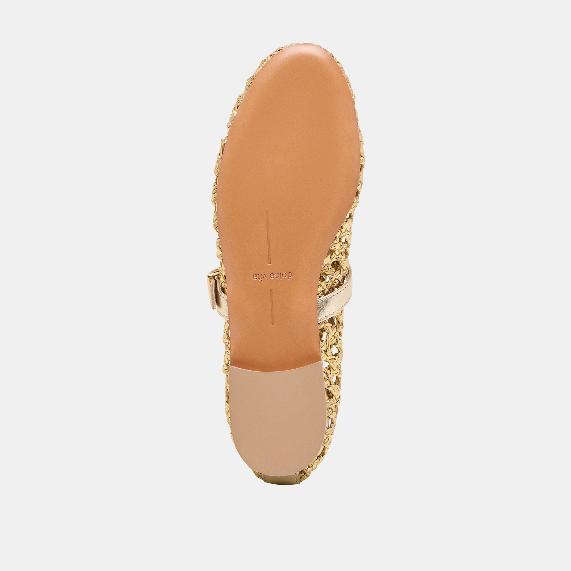 DOVER BALLET FLATS GOLD WOVEN STELLA