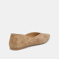 GEMA FLATS TAUPE SUEDE